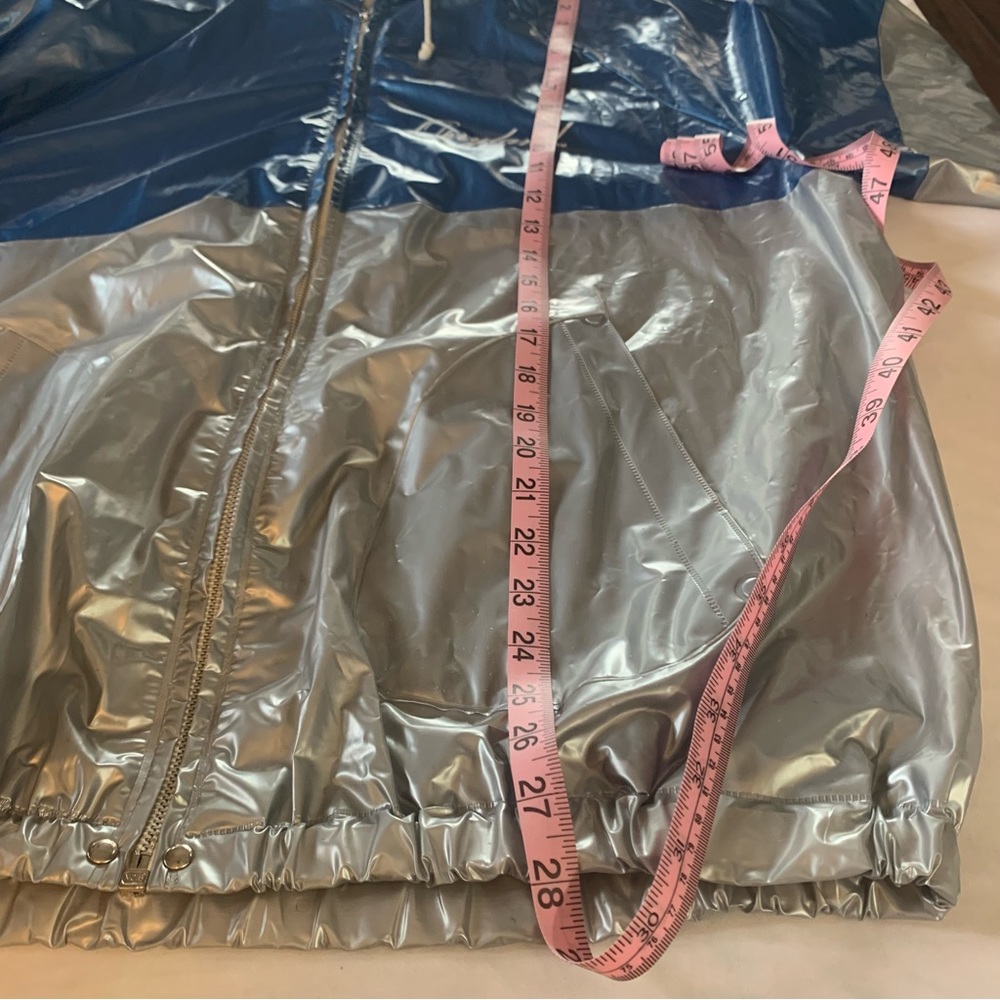 Opryland Nashville Blue and Silver Rain Jacket Vintage Size XL - Picture 12 of 14